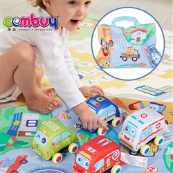CB915610 CB915612 - Baby cartoon cloth cart plus bag (4 cars)